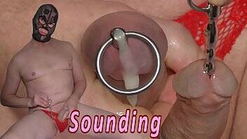 Sounding with cumshot. Urethral inserting toy kinky t. bdsm from Holland on femdomerotic.com