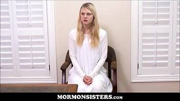 Blonde Mormon Teen Sister Lily Rader Punished By Brother Steele on femdomerotic.com