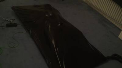 Latex Vacuum Bed Self Bondage on femdomerotic.com