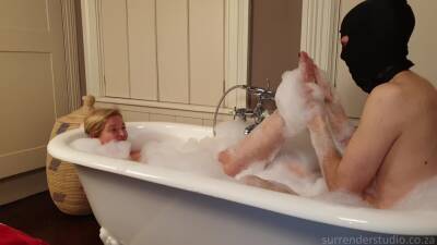 Bath Time Pampering For Lady Dalia And A Golden Reward For Slave! on femdomerotic.com