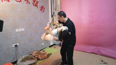 Chinese Suspension Bondage 2 - China on femdomerotic.com