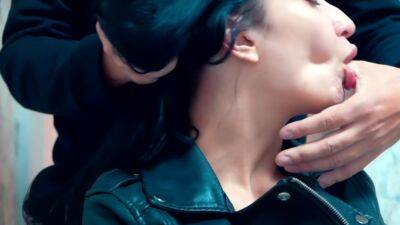 Hot Stepmom In Leather Jacket Loves Long Kisses On The Neck on femdomerotic.com