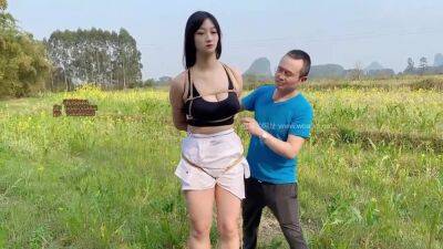 Chinese Bondage - Bound And Walk In Field - China on femdomerotic.com
