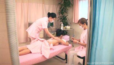 Sensual Asian massage between hot ladies in exclusive XXX fetish - Japan on femdomerotic.com