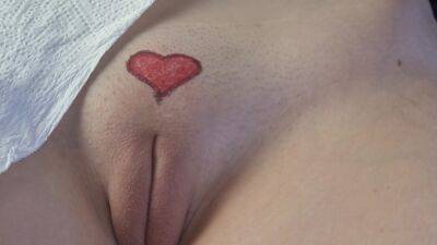 Small Heart Tattoo Drawing On Girl Pussy on femdomerotic.com