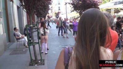 Naked slut public exposed and humiliated outdoor by domina on femdomerotic.com