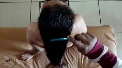 Indian busty slave gets her hair play and cumshot in S5 E3 - India on femdomerotic.com